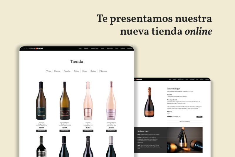 Nueva tienda online con más información de variedades, parcelas y maridajes